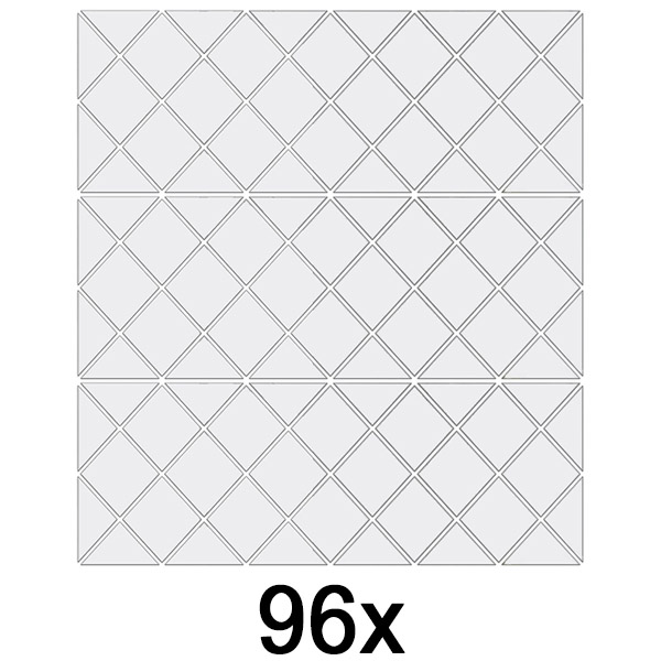 3x Огледални стикери за стена (32 броя) | WALLGEM